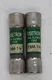 2x - FUSETRON FNM-1-1/8 250V 1-1/8A DUAL-ELEMENT FUSE [2RE4-1]