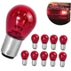 10PCS 1157 Tail & Brake Light Bulb, Compatible with P21/5W S25 10 PCS Red