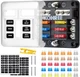6 Way Boat Fuse Block 12V, 12 Volt Marine Fuse Block Waterproof wi Size: 6-Way