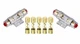 2 IMC Audio 4/8 Gauge AGU Fuse Holder with (5) 60 Amp Fuse for Car Audio