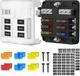 12V Fuse Block 6 Way 12 Volt Fuse Box ATO/ATC Marine Fuse Panel - LED Indicator