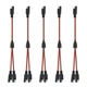 WMYCONGCONG 5 PCS 18AWG SAE Power Connector Cable Y Splitter 11.8 inches, Red 
