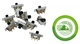 (10x) 3A 125VAC - 2 Position  Slide Switch -  On-On - DPDT - 0.5A  - PC Mount