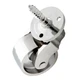 (5 Pack) 1 in. Polished Chrome Petite Stem Caster with 110 lb. Load Rating 84789