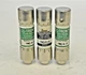 BUSSMANN *LOT OF 3* - FNQ-R-25 - 25 AMP, 600 VAC, TIME-DELAY, CLASS CC FUSES
