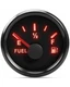0-90ohm Marine Fuel Gauge Boat Fuel Gauge Gas Tank Meter Gauge with LED
