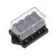 ESUPPORT Car Truck 4 Way Circuit Standard ATO Blade Fuse Box Block 4 