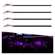 DUSCOKE 4PCS DC 12V Waterproof Car LED Light Strip, 11.5 inch, Purple