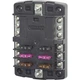 5030 Blue Sea 5030 ST Blade Fuse Block Without Cover 6 Circuit With Negative Bus