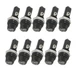 yueton Pack of 10 AC 15A 125V Black Electrical Panel Mounted black or white 