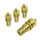 Tire Deflator Valve Brass Kit 4 Pack 6-30 PSI Adjustable for Car Truck