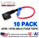 Lumision Add-A-Circuit 10 Pack Mini ATM APM Fuse Tap Lot Dash Cam Radar Install