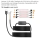 Vantrue 11.5ft USB-C Hardwire Kit (12V&ndash;24V to 5V) with Acc Functionality,... 
