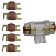 IMC Audio 300 Amp Mini ANL and 5 Fuses Fuse holder 4 6 8 Gauge Car Audio Gold