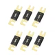 6PCS 60Amp ANL Blade Fuse, Gold Plated, 32V for Inverters & More