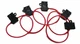 10 Gauge ATC ATO In-Line Fuse Holder Wire Copper 12V Blade Waterproof 5 Pack