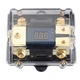 KIMISS Fuse Box, Fuse Holder Block 100A Fuses 1 in 2 Out W/LED Digital Voltag...