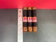 BUSSMANN FUSETRON FRS-R-40- 40AMP, 600V, CLASS RK5 FUSES- LOT OF 3