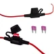 Gaoekoius 2PCS 16AWG Inline Fuse Holder with 10A Mini Fuse&ndash; Waterproof, Heavy...