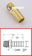 Brass Turbo Adapter Fitting Whitworth Hose Barb 1/2 BSP to1/2 BSP (50 pcs)