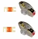 2 IMC Audio 20 Amp Mini ANL and 2 Fuse Fuse holder 4 6 8 Gauge Car Audio Gold