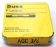 Pack of 5 Bussmann AGC3/8 250 Volt 3/8th Amp Fast Acting Glass Fuses 1/4 x 1-1/4