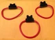 (3) 12 GAUGE ATC FUSE HOLDER IN-LINE WIRE COPPER 12 VOLT 8" LONG Made In USA