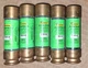 COOPER BUSSMANN FUSETRON 5 FUSES FRN-R-45 250 VAC  DUAL ELEMENT TIME DELAY 45A