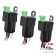 3 PCS 30A Fused Relay Switch Kit, 12V Car Relay with 14&16AWG Harness, 4-Pin