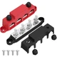 12V 250A Power Distribution Block Bus Bar with 4 Studs for Car & Boat Wiring