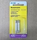 Eaton Bussmann ABC-20 Fast Acting Ceramic Tube Fuse 2-Pack, 20 Amp, 250VAC