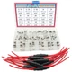 XFFCSEC Fuse Holder Kit:10pcs 18 AWG Screw Type 5X20 Inline A fuse kit 