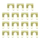 LTDCVTR 15 Pieces U-Shaped Metal Brake Line Clips Retainers, Brake Hose Brack...