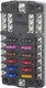 BLUE SEA FUSE BLOCK STBLADE 12CIRC W/GND- 5031-BSS