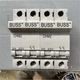 Buss CHM2 30A 600V 4-Pole DIN Rail Fuse Holder Plastic Gray