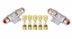 2 IMC Audio In-Line 4/8 Gauge AGU Fuse Holder w/ (5) 80 Amp Fuse for Car Audio 