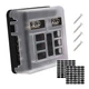 Ampper 6 Way Fuse Box W/Negative Bus, DC 12-24 V ATC/ATO Fuse Block with LED ...
