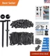 120pcs Nylon Universal Cable Tie Buckles Double Lock Zip Tie Rivets Auto Repair