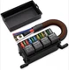 12V Fuse Relay Box 6 Relays and 6 Way ATC/ATO Fuses for Auto Car Marine Boat