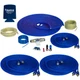 Stinger SS1200XS 4GA Copper 1200W Amp Wiring Kit + 2 SSRCB17 17ft RCA