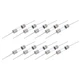 10pcs Glass Tube Fuses, Axial-with Lead Wire 5x20mm 1A 250V for Replacing (F1A)