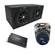 Universal Car Stereo Rearfire Sealed Dual 15" Kicker Comp C15 Sub Box CX1200.1