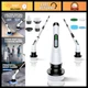 Cordless Electric Spin Scrubber for Bathroom - Long Handle, Dual Speed, 7 Brush