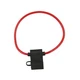 The Install Bay ATFH12C10 Fuse Holder Atc Fuse Holder, 12 Gauge Cable, With Red