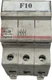 Legrand fuse carrier 05838 isolating fuse carrier 10x38 500V 3 pole