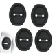 4PCS Silicone Car Door Latch Covers, Car Door Lock Protector, 4 PCS Black