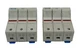 2 FERRAZ SHAWMUT US3J3I / K214967 FUSE HOLDERS ULTRASAFE 30A 600VAC/DC USNP