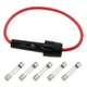 LUORNG 6IN1 Wired Mounting Fuse Holder with 5pcs 6x30mm 1A 