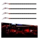 4PCS DC 12V Waterproof Car LED Light Strip, 30CM/1Ft 3528 15SMD Car Red