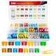 Nilight 240pcs Standard and Mini Blade Fuses Set 5A 7.5A 10A 15A 20A 25A 30A ATC